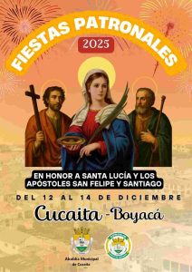 Vive la fe y la cultura boyacense en Cucaita del 12 al 14 de diciembre de 2025. Disfruta de solemnes celebraciones religiosas, el colorido desfile de carrozas y las verbenas populares.

📝 Contenido Principal del Listado