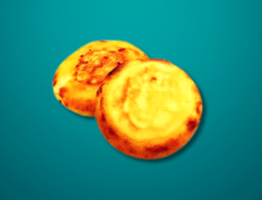 "Arepa Boyacense tradicional rellena de queso campesino y cuajada artesanal del departamento de Boyacá Colombia"
