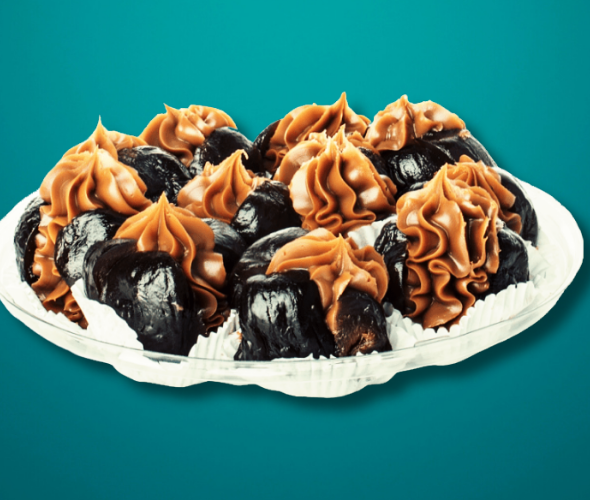 "Brevas con Arequipe tradicionales - Fruta en almíbar rellena de dulce de leche artesanal del departamento de Boyacá Colombia"