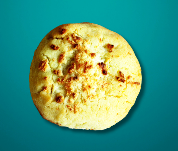 "Garulla Boyacense tradicional - Amasijo horneado relleno de cuajada fresca del altiplano cundiboyacense Colombia"