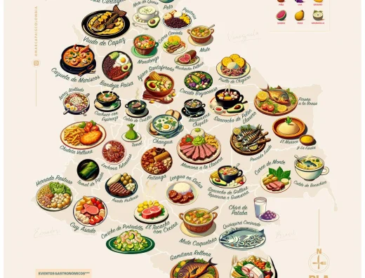 Tour Gastronómico Regional — Sabores Únicos de Cada Región de Colombia