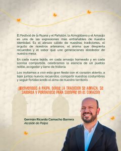 Festival de la Ruana y el Pañolón en Paipa con muestras culturales, gastronomía típica boyacense y tradición colombiana en la Plaza de Mercado Raíces.