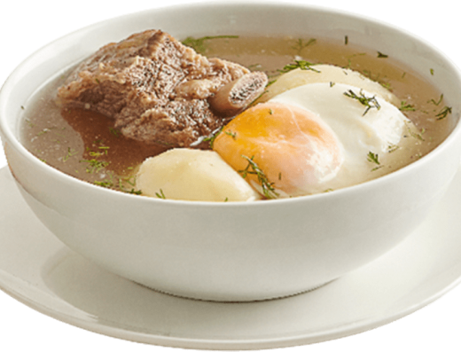 Caldo de Costilla — Caldo de Res con Huevo del Desayuno Bogotano