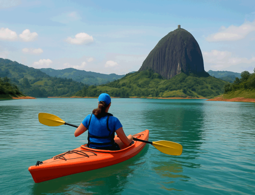 Kayak en el Embalse de Guatapé — Navegar entre Islas en Antioquia