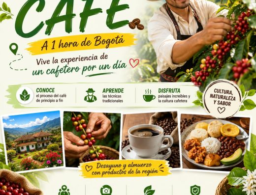 Tour de experiencia cafetera en Colombia con transporte turístico privado de Tours Premium Bogotá.